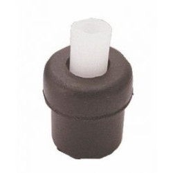 Embouts ronds noirs avec cheville pour tube