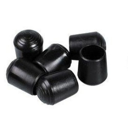 Embouts ronds emboitant plastiques noirs
