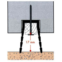 Profilé-caoutchouc pour bas de porte