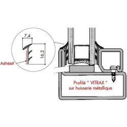 Joint de vitrage à sec VITRAX