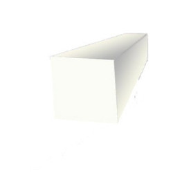 Corde profil carré en mousse de silicone