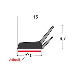 Joint G blanc sur battue