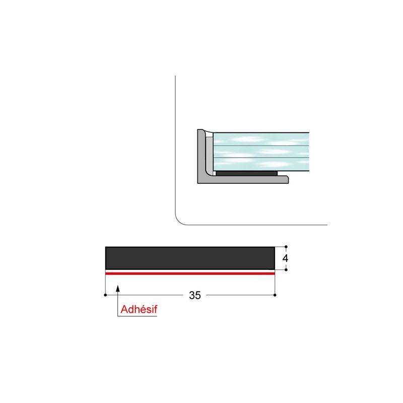 Bande de garniture d'appui DVF