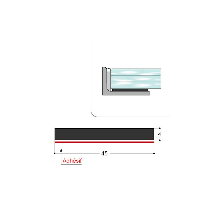Bande de garniture d'appui DVF