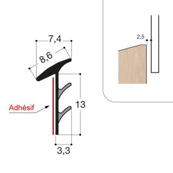 Joint de vitrage à sec VITRAX NM