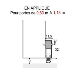 Plinthe en applique coloris blanc