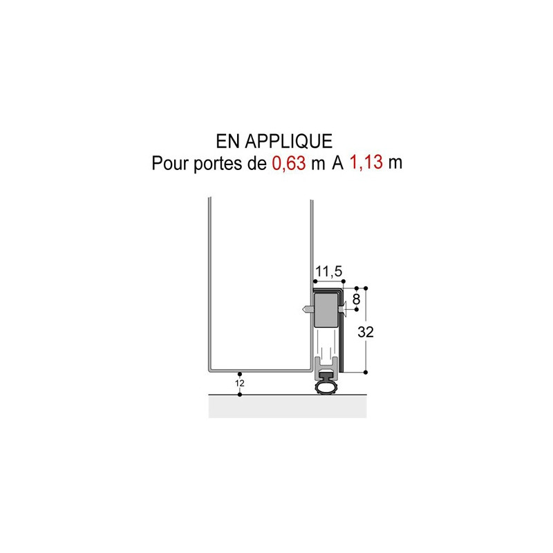 Plinthe en applique coloris blanc