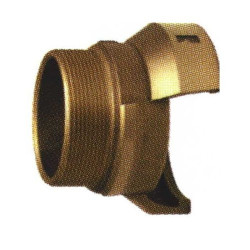 Embout 1/2 sym. filetée mâle sans verrou bronze