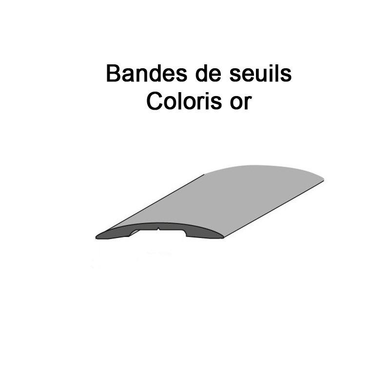 Bande de seuil ALU coloris or