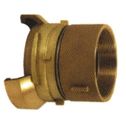 Embout 1/2 sym. filetée femelle avec verrou bronze