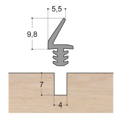 Joint lèvre queue de sapin LS1
