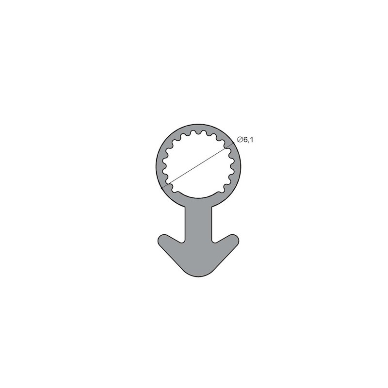 Joint tubulaire queue d'ancre NM blanc