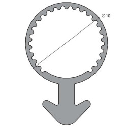 Joint tubulaire queue d'ancre NM blanc