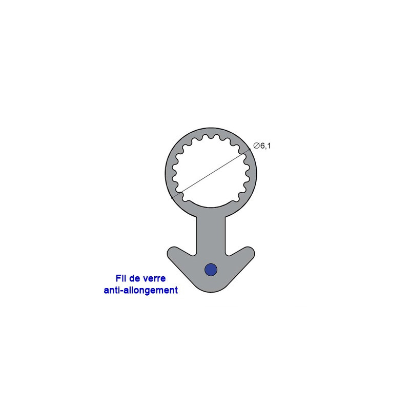Joint tubulaire queue d'ancre FV marron