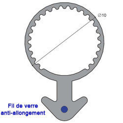 Joint tubulaire queue d'ancre FV blanc