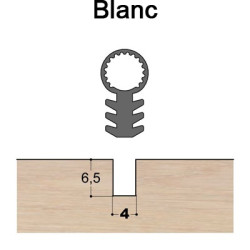 Joint tubulaire queue de sapin TS blanc