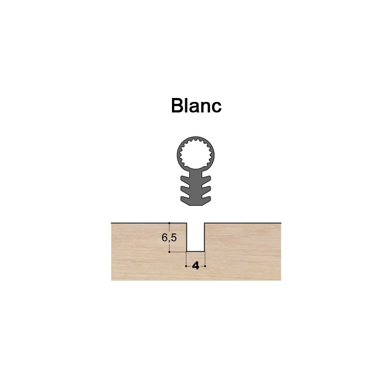 Joint tubulaire queue de sapin TS blanc