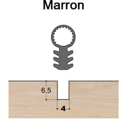 Joint tubulaire queue de sapin TS marron