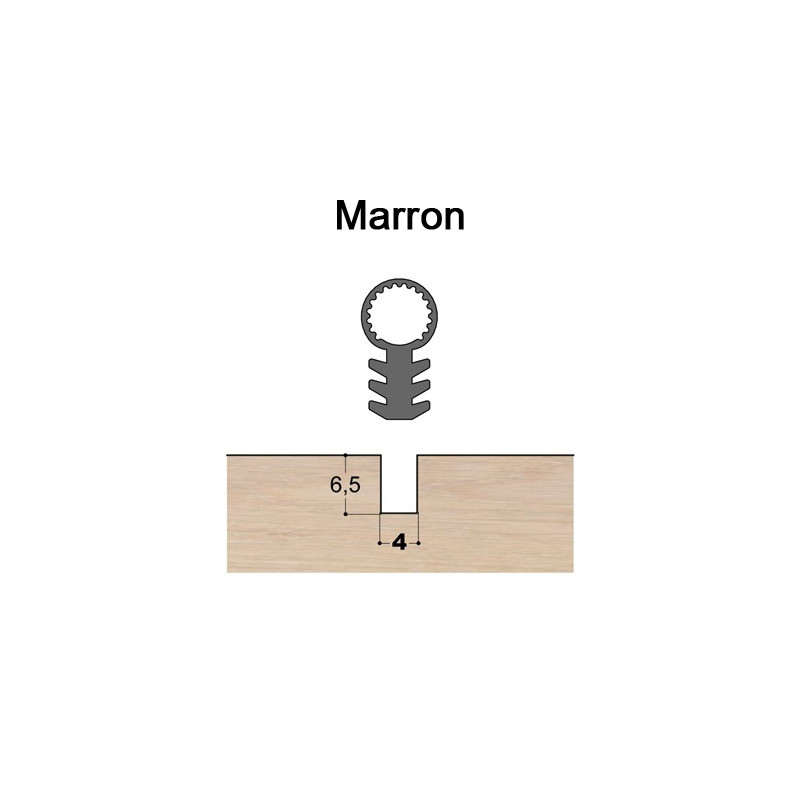 Joint tubulaire queue de sapin TS marron