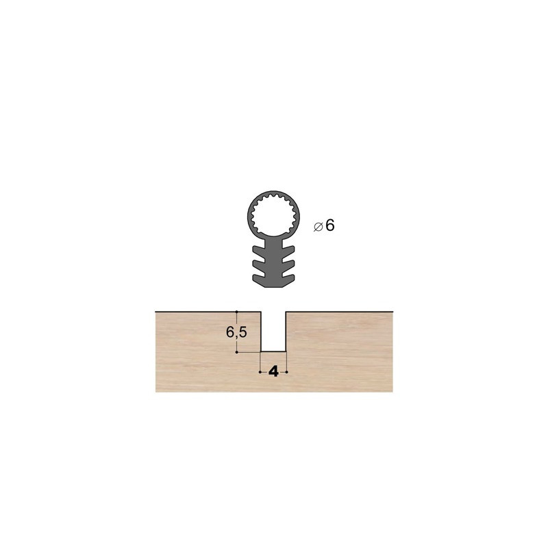 Joint tubulaire queue de sapin TS marron