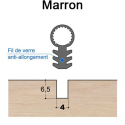 Joint tubulaire queue de sapin TS FV marron