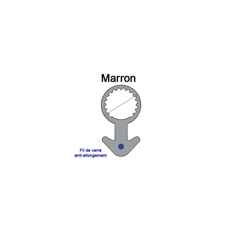 Joint tubulaire queue d'ancre FV marron