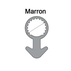 Joint tubulaire queue d'ancre NM marron