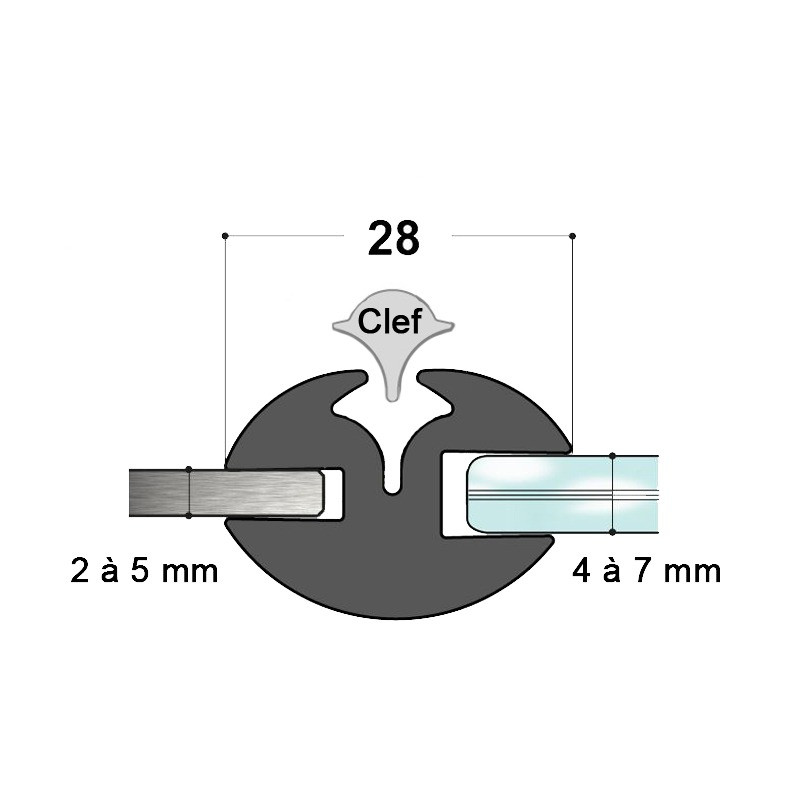Profil à clef N°1 A