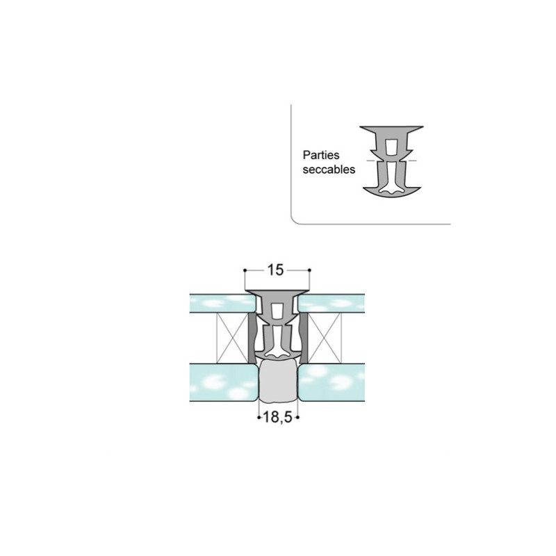 Queue de sapin silicone 9/12