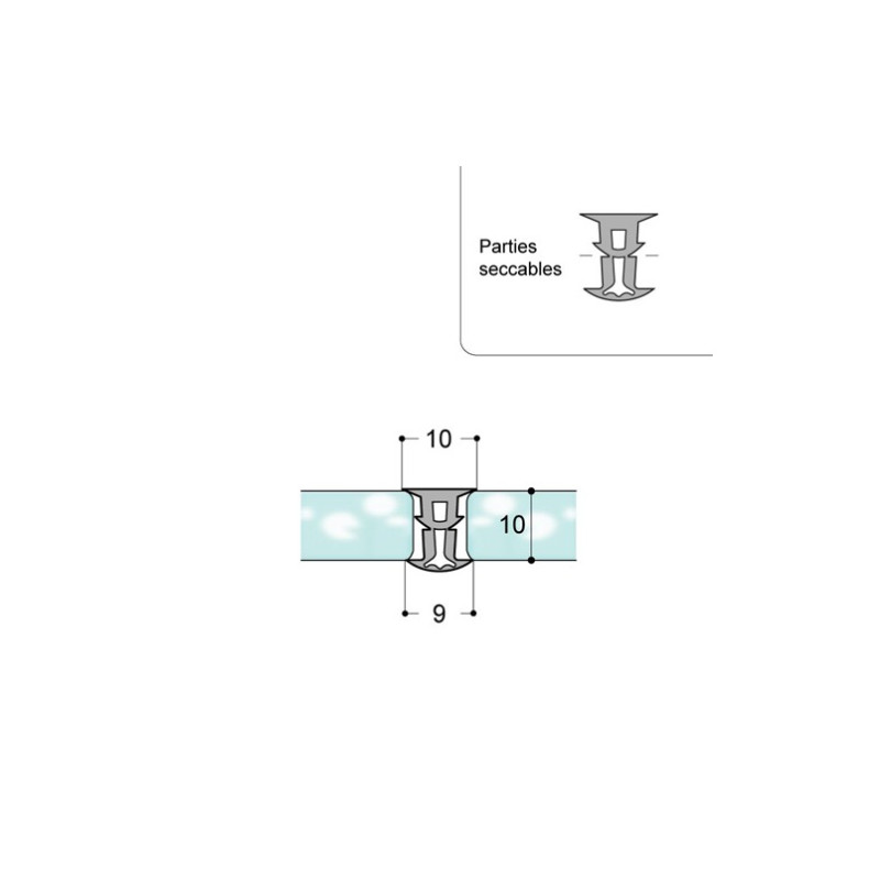 Queue de sapin silicone 5/8
