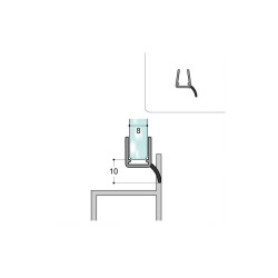 Profilé porte de douche V60