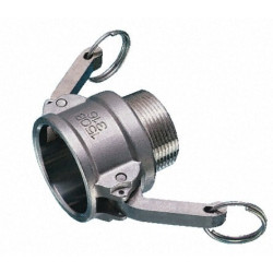 Coupleur mâle aluminium à cames