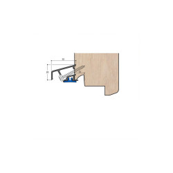 Jet d'eau magnétique, porte 58 mm