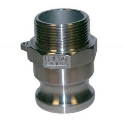 Adaptateur mâle inox à cames