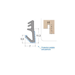 Joint d'ouvrant PVC OP3