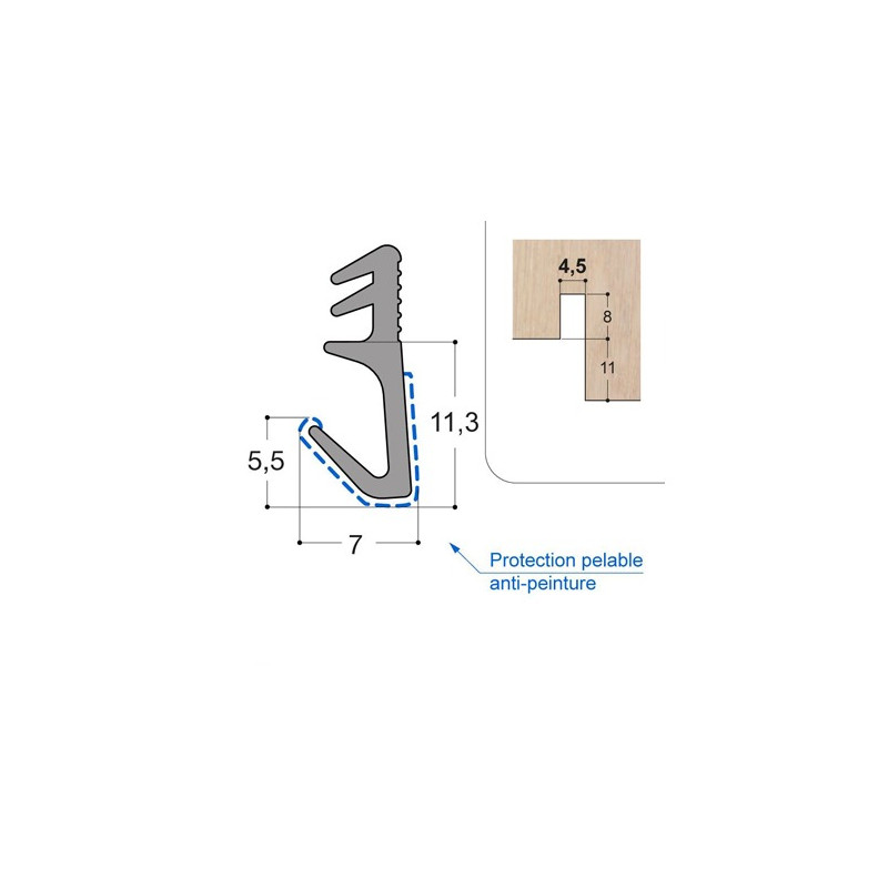 Joint d'ouvrant PVC OP3