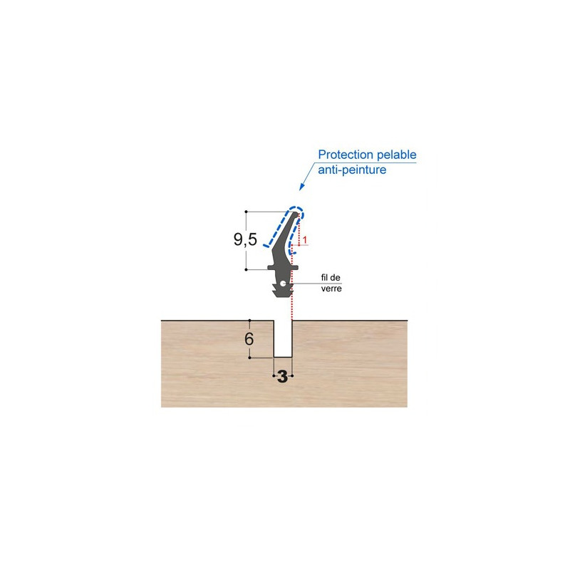 Joint à lèvre caoutchouc LC5 PR FV