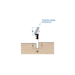 Joint à lèvre PVC bi-dureté LP2 PR DD