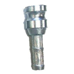 Adaptateur mâle cannelé fonte zinguée