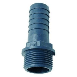 Embout à filetage mâle et cannelures