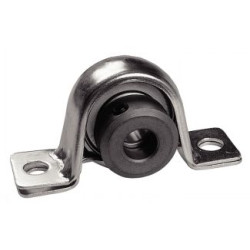 Palier à semelle avec corps en tôle M7-PBY, roulement à billes auto-aligneur avec vis de blocage, bague extérieure sphérique