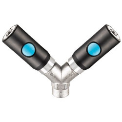 Distributeur fixe à 2 directions taraudé femelle ISC 08