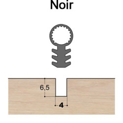 Joint tubulaire queue de sapin TS noir