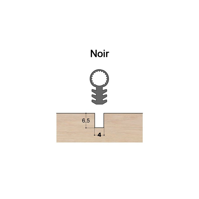 Joint tubulaire queue de sapin TS noir