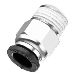 Raccord autobloquant droit mâle conique métal