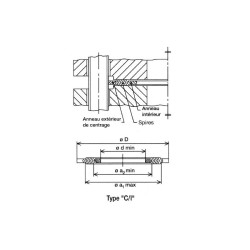 Joint spiralé GR PN10/16 C/CS DIN
