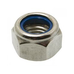 Ecrou hexagonal à frein cl 6 DIN 985 zingué