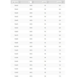 Vis à tête hexagonale filetage total cl 8.8 ISO 4017 zingué