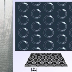 Tapis caoutchouc pastillé épaisseur 5 mm