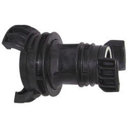 Réduction 1/2 sym. avec verrou, polypropylène